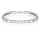 Clear Square Cubic Zirconia Tennis Bracelet